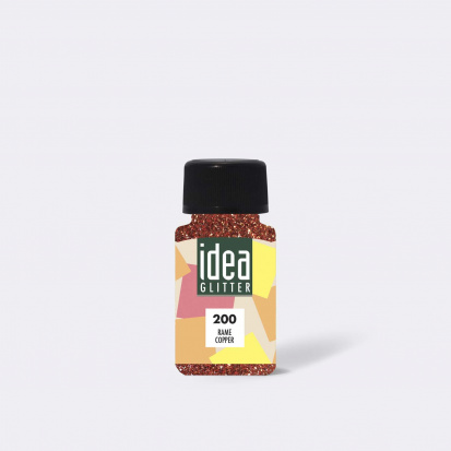 Поталь в хлопьях глиттер "Idea Glitter" медный 60 ml